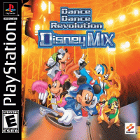 Dance Dance Revolution Disney Mix Playstation US box art